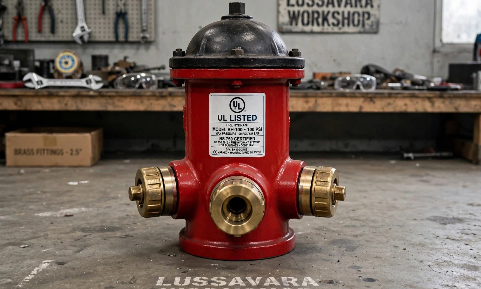 UL Listed fire hydrant, BS 750 certified